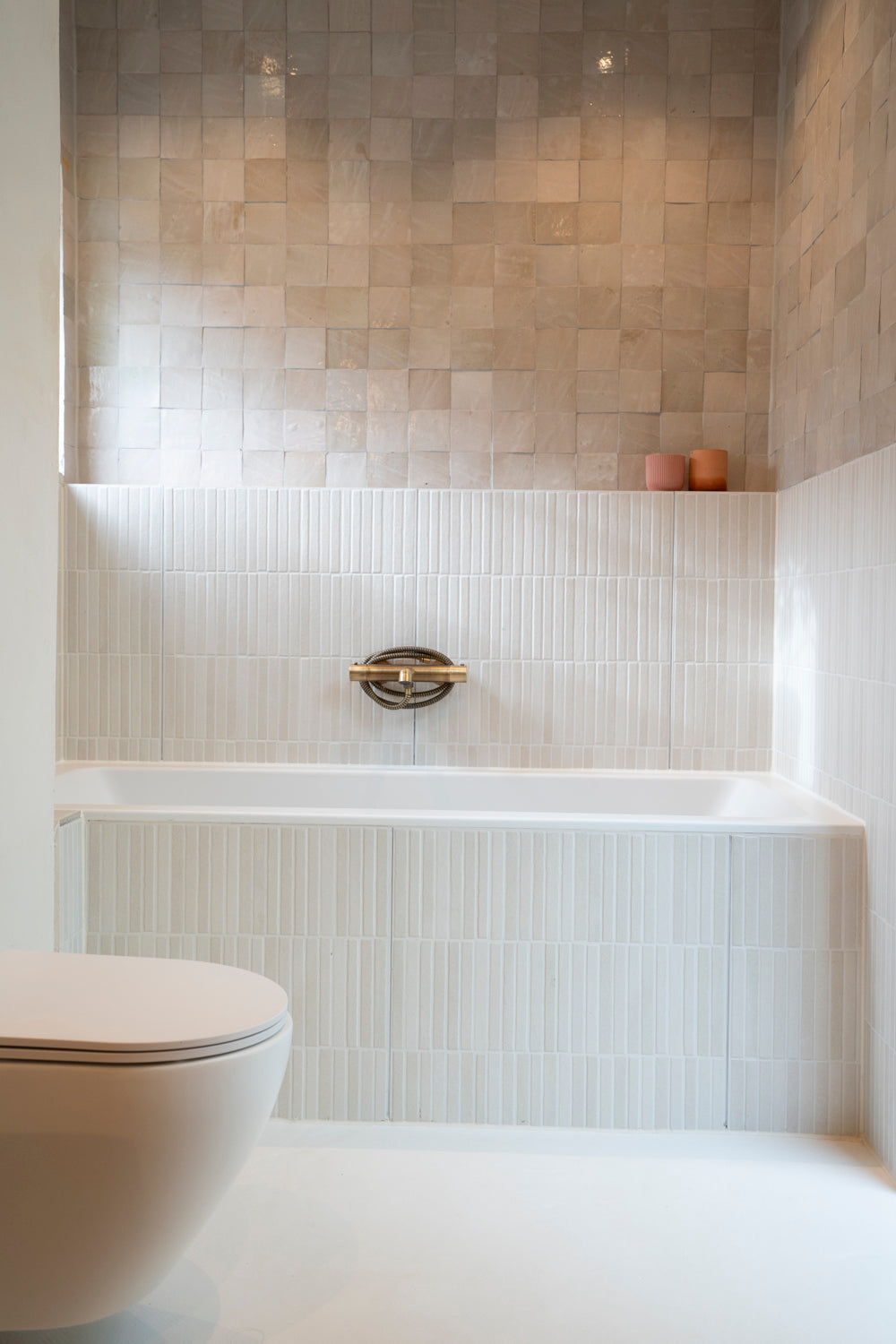 Keramische badkamertegels