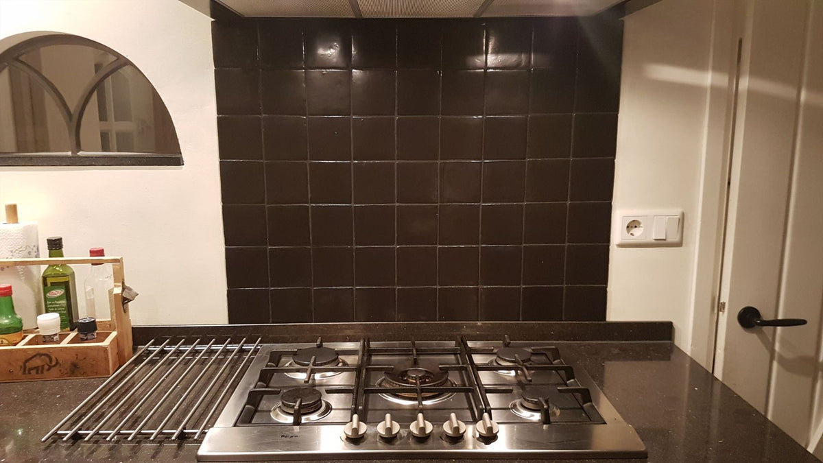 Azulejos Mate Negro