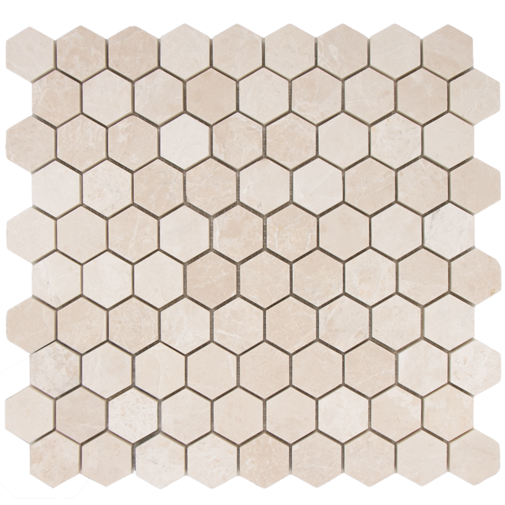 Mosaic Hexagon Plain Bottocino