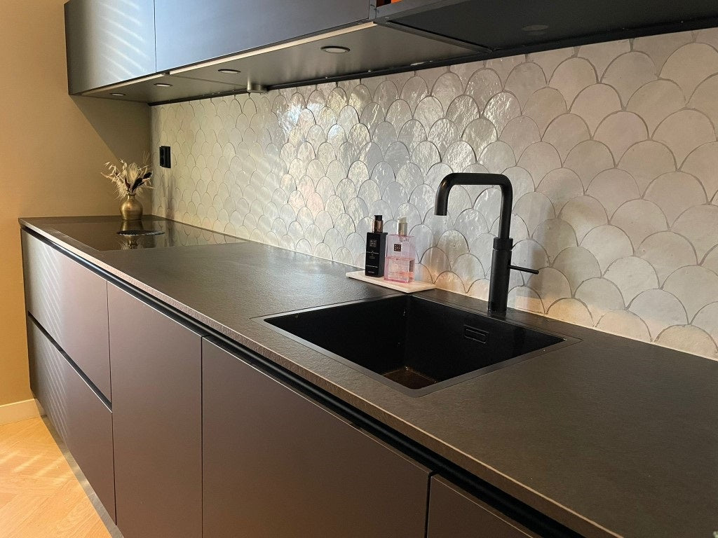 Zellige Blanc Poisson Echelles