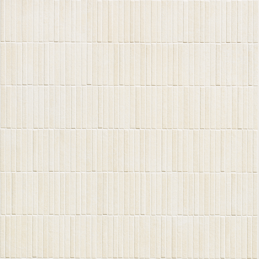 Lands White Mini Stripes