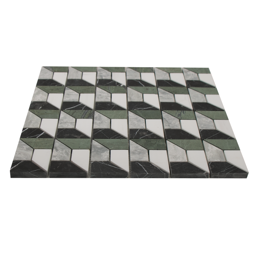 Mosaic 3D Grey Green