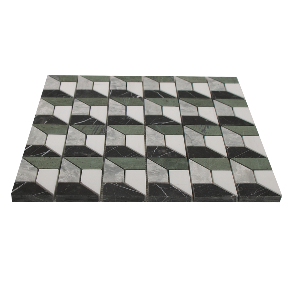 Mosaic 3D Grey Green
