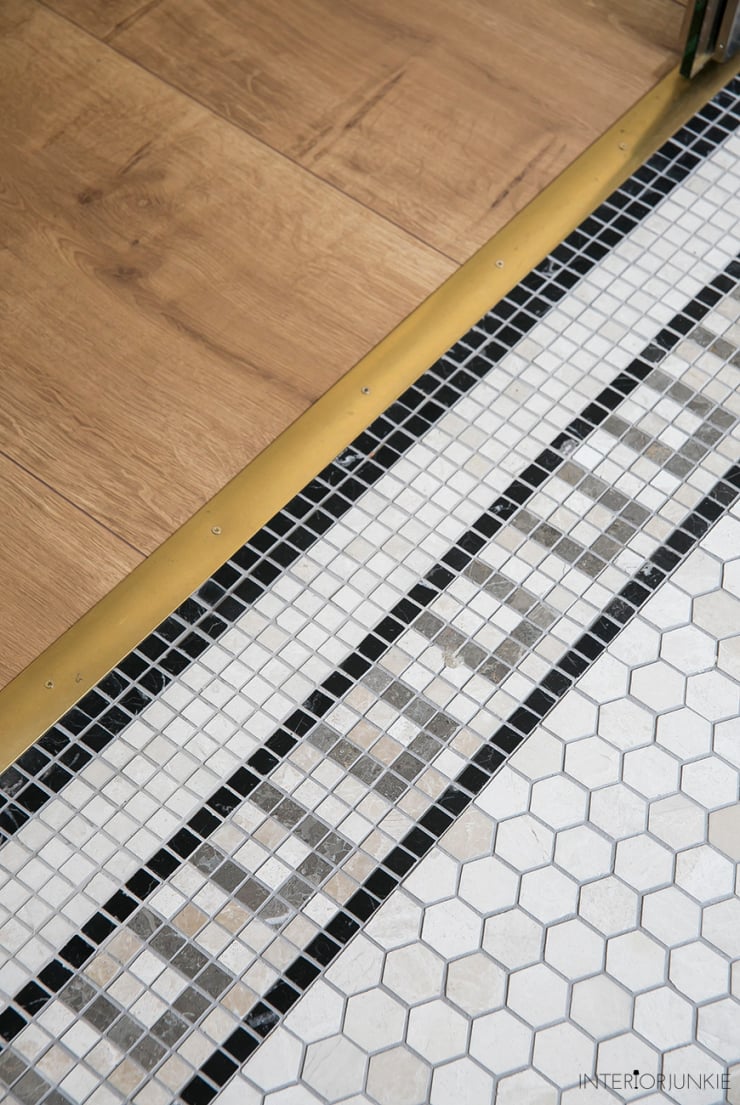 Mosaic Hexagon Plain Bottocino
