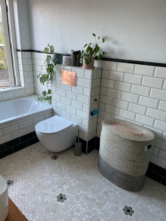 Mosaic Hexagon Plain Bottocino