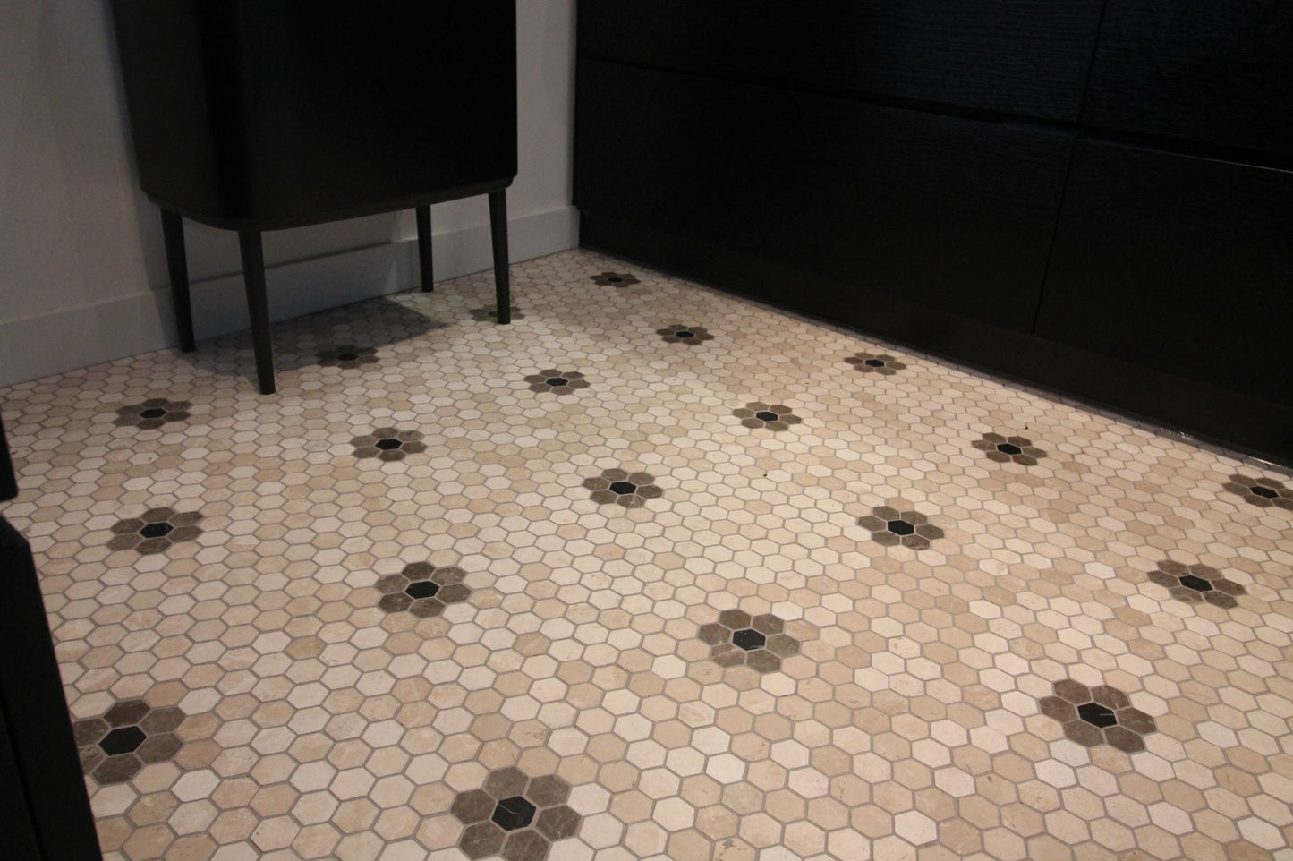 Mosaic Hexagon Plain Bottocino
