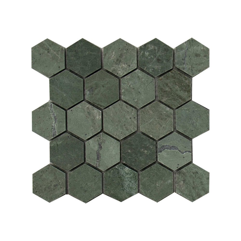 MINI SAM Mosaic Hexagon Plain Green Light