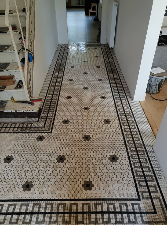 Mosaic Hexagon Plain Bottocino