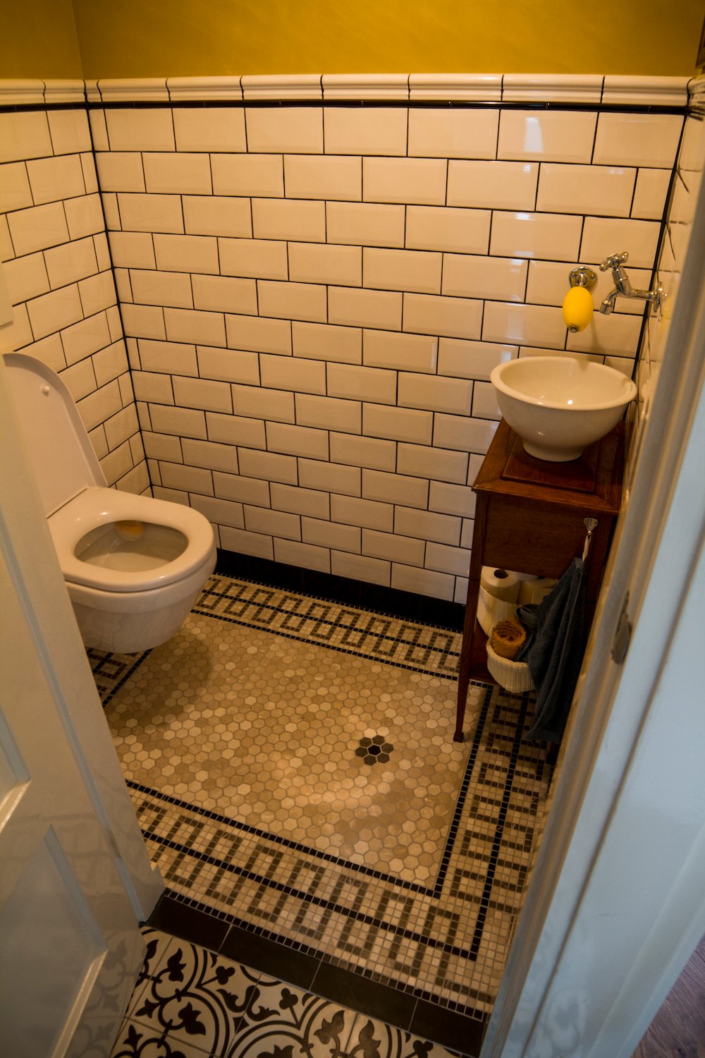Mosaic Hexagon Plain Bottocino