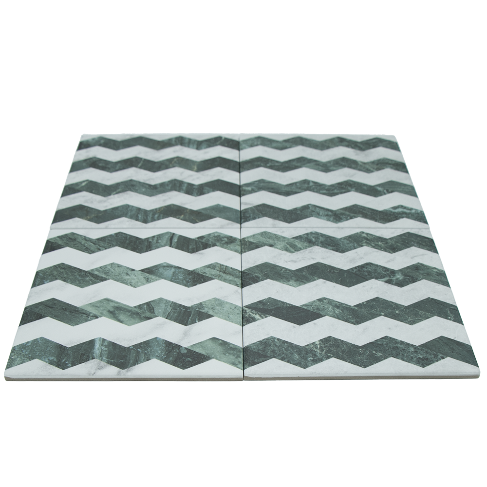 Wufto Zigzag White Green