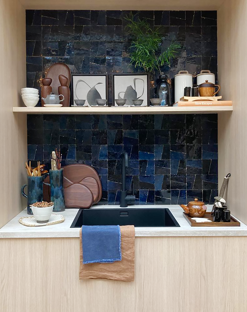 Zellige Bleu Nuit Oblique