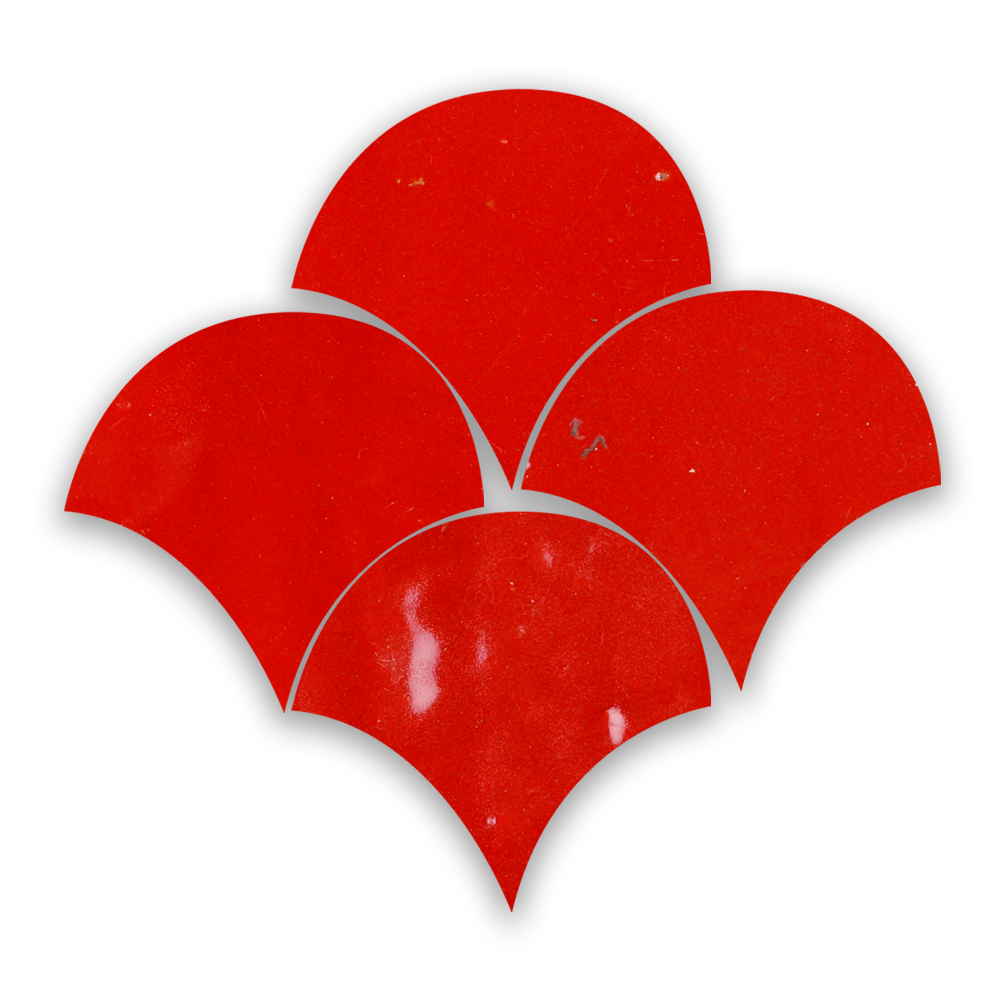 SAM Zellige Rouge Sang Poisson Echelles