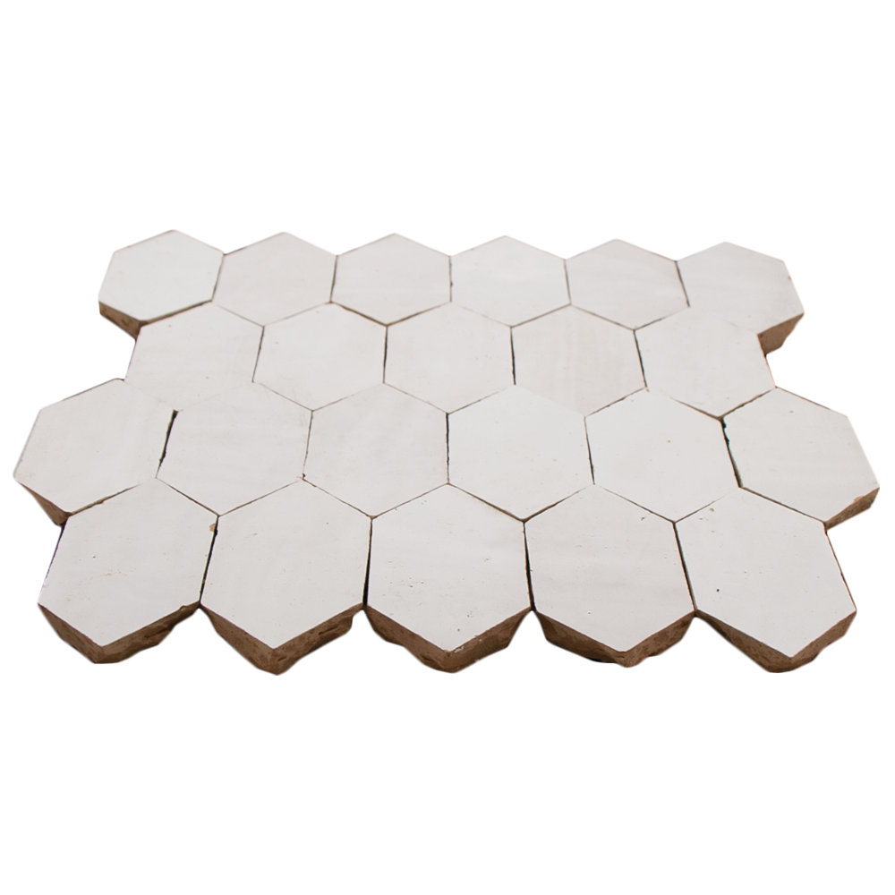 Zellige Neige Blanc Archer