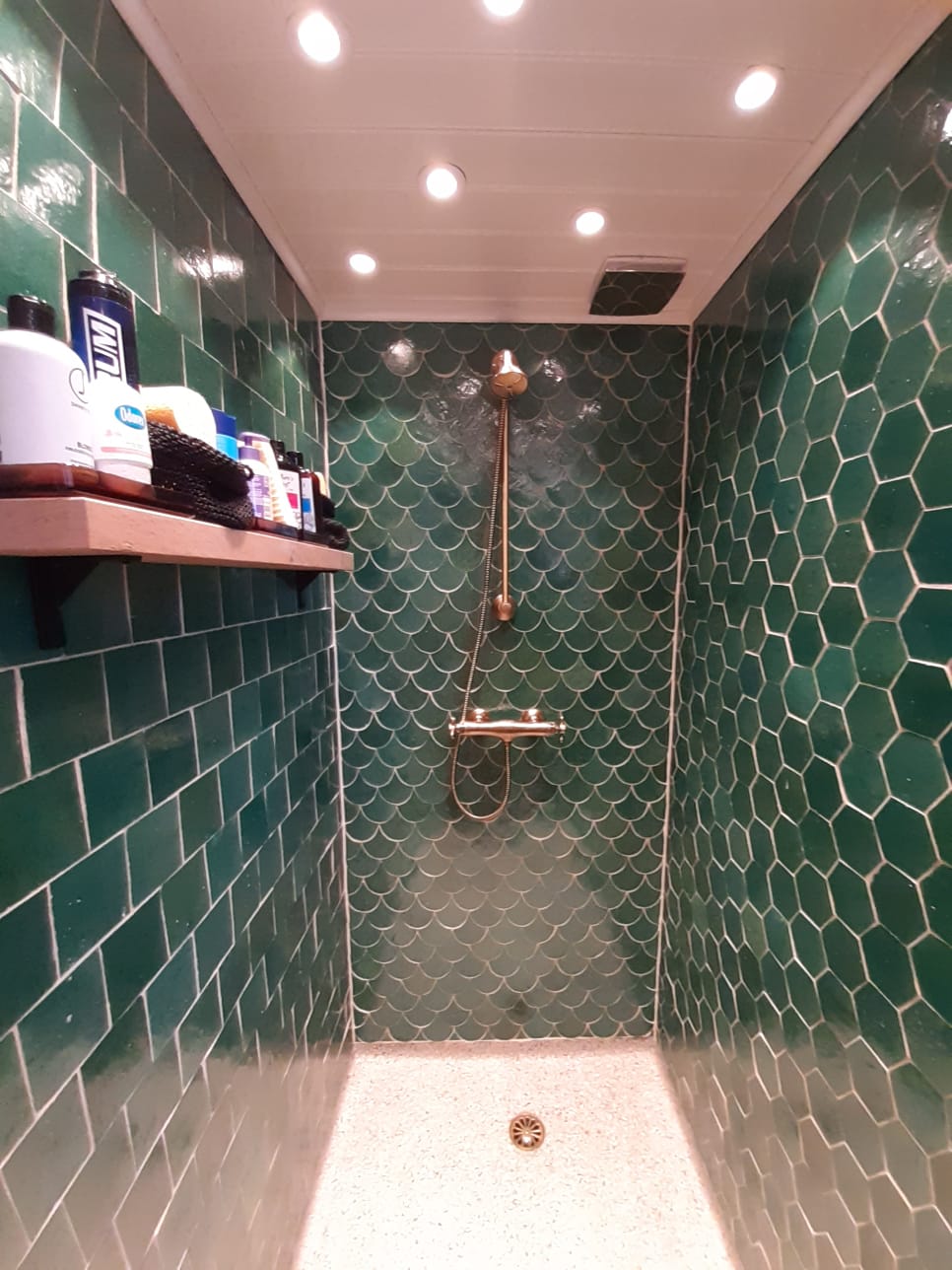 Zellige Atlas Petrol Poisson Echelles