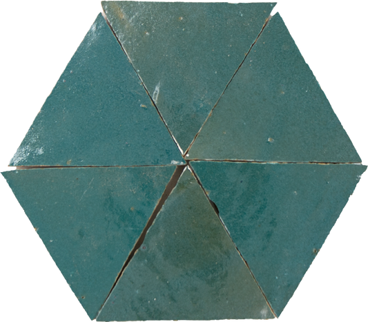 SAM Zellige Atlas Petrol Triangle