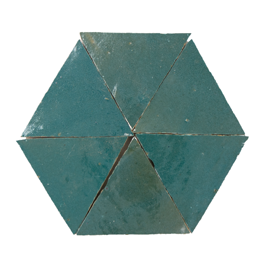 Zellige Atlas Petrol Triangle