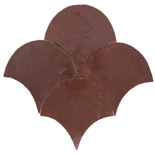 SAM Zellige Aubergine Clair Poisson Echelles