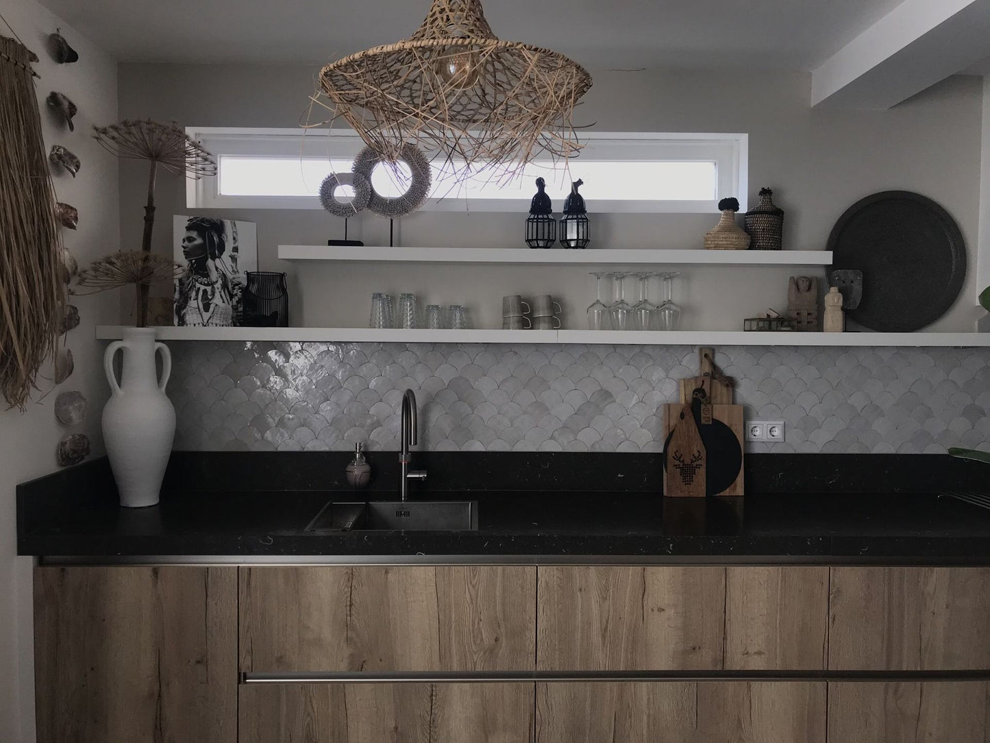 Zellige Blanc Poisson Echelles