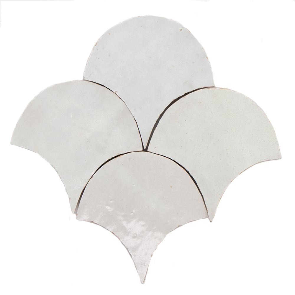 Zellige Blanc Poisson Echelles