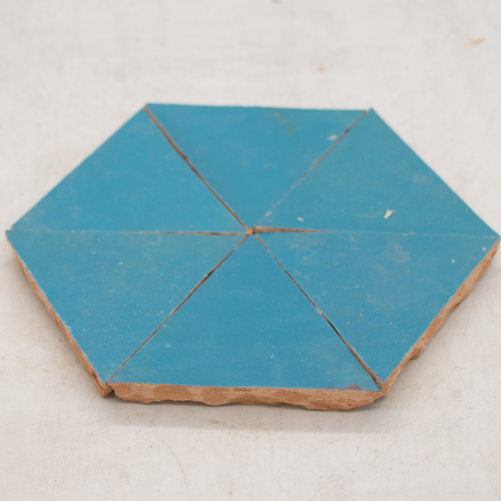 Zellige Bleu Ciel Triangle