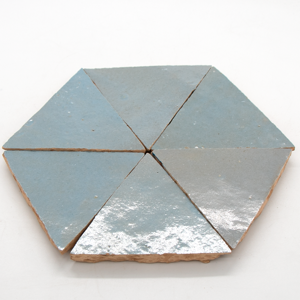 Zellige Bleu Lumiere Triangle