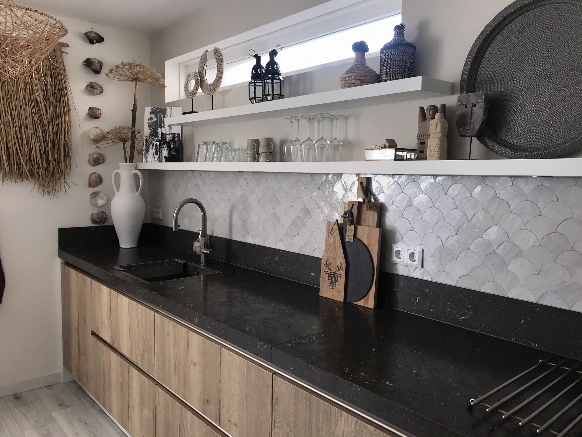 Zellige Blanc Poisson Echelles