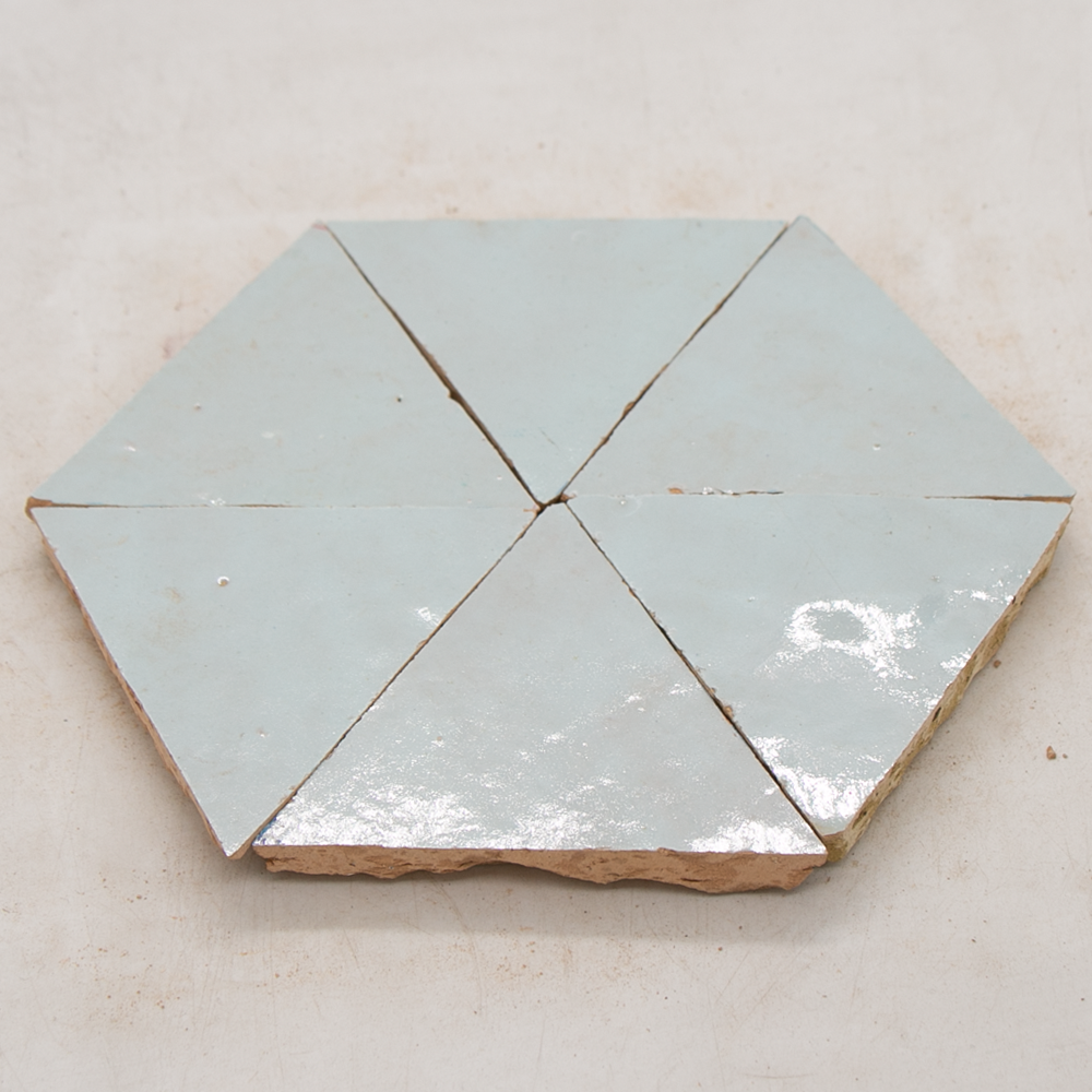 Zellige Glacier Bleu Triangle