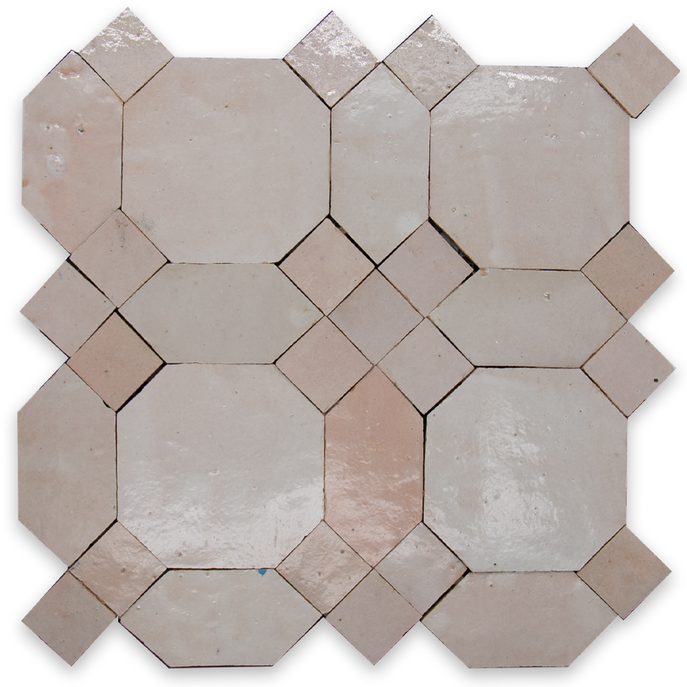 SAM Zellige Gris Rose D'Art