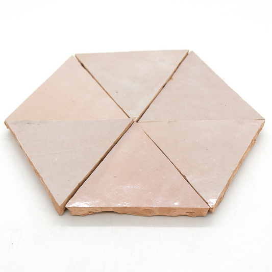 SAM Zellige Gris Rose Triangle