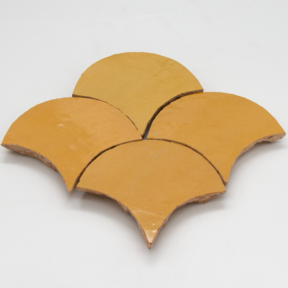 SAM Zellige Jaune Poisson Echelles