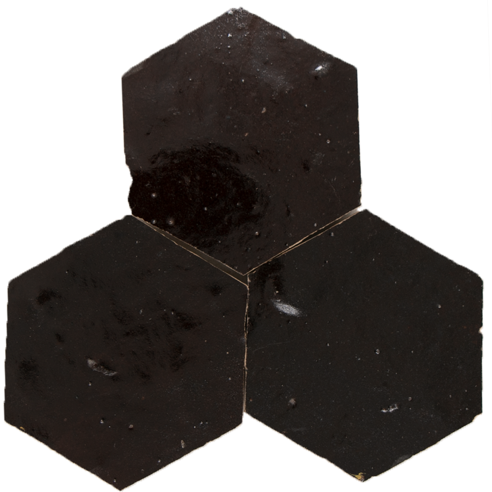 Zellige Marron Hexagone