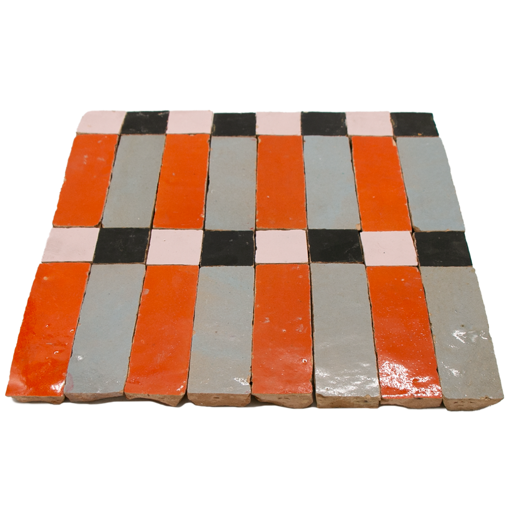 Zellige Metropole Orange Bleu