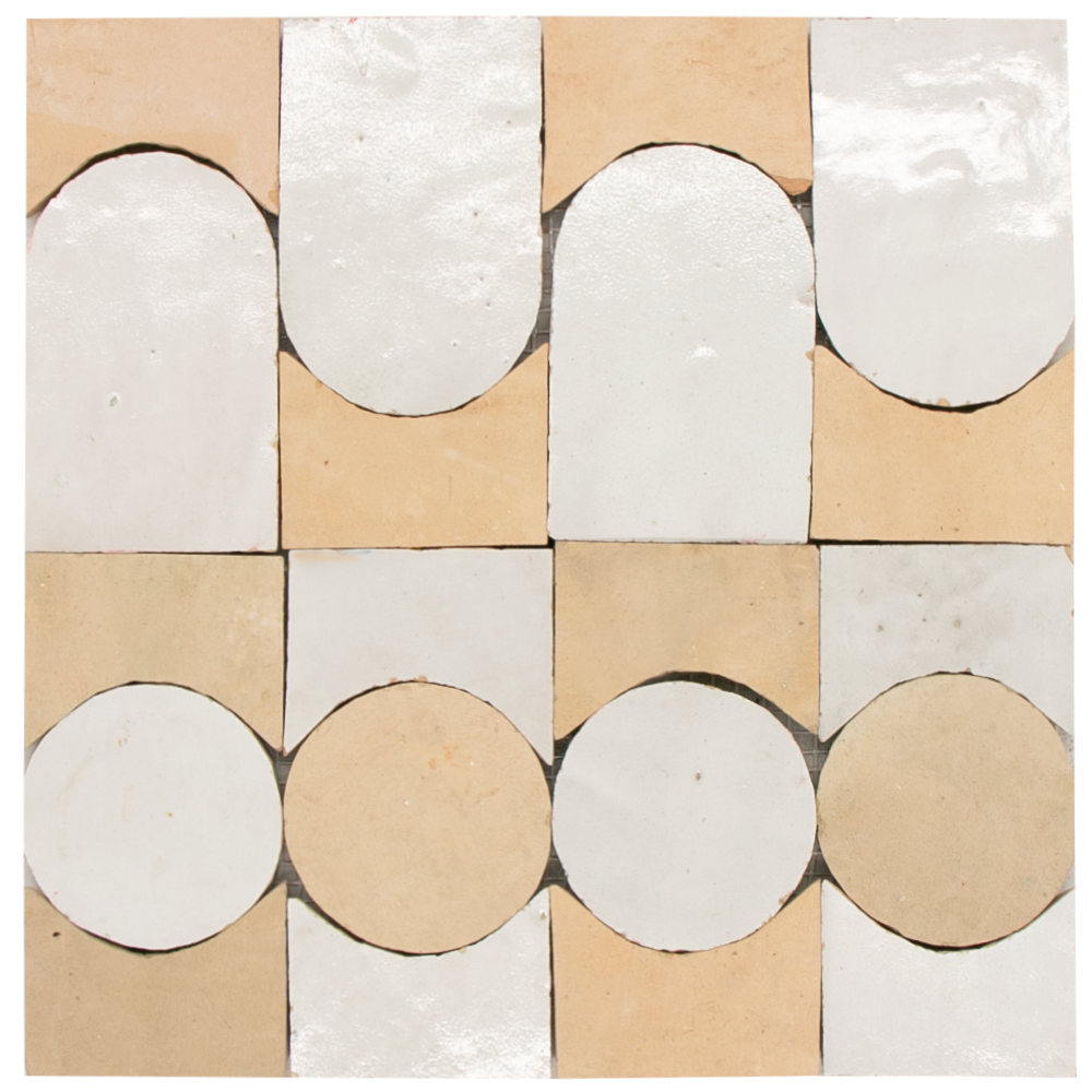 Zellige Blanc Naturel Soleil