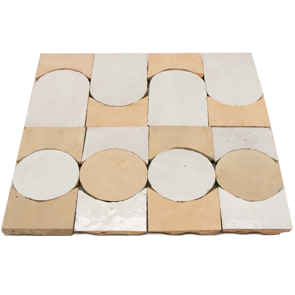 Zellige Blanc Naturel Soleil