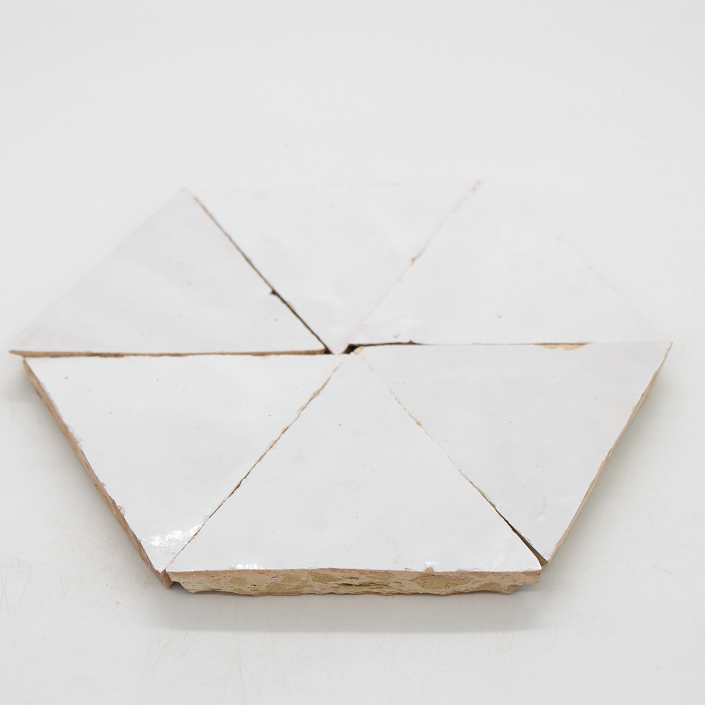 SAM Zellige Neige Blanc Triangle
