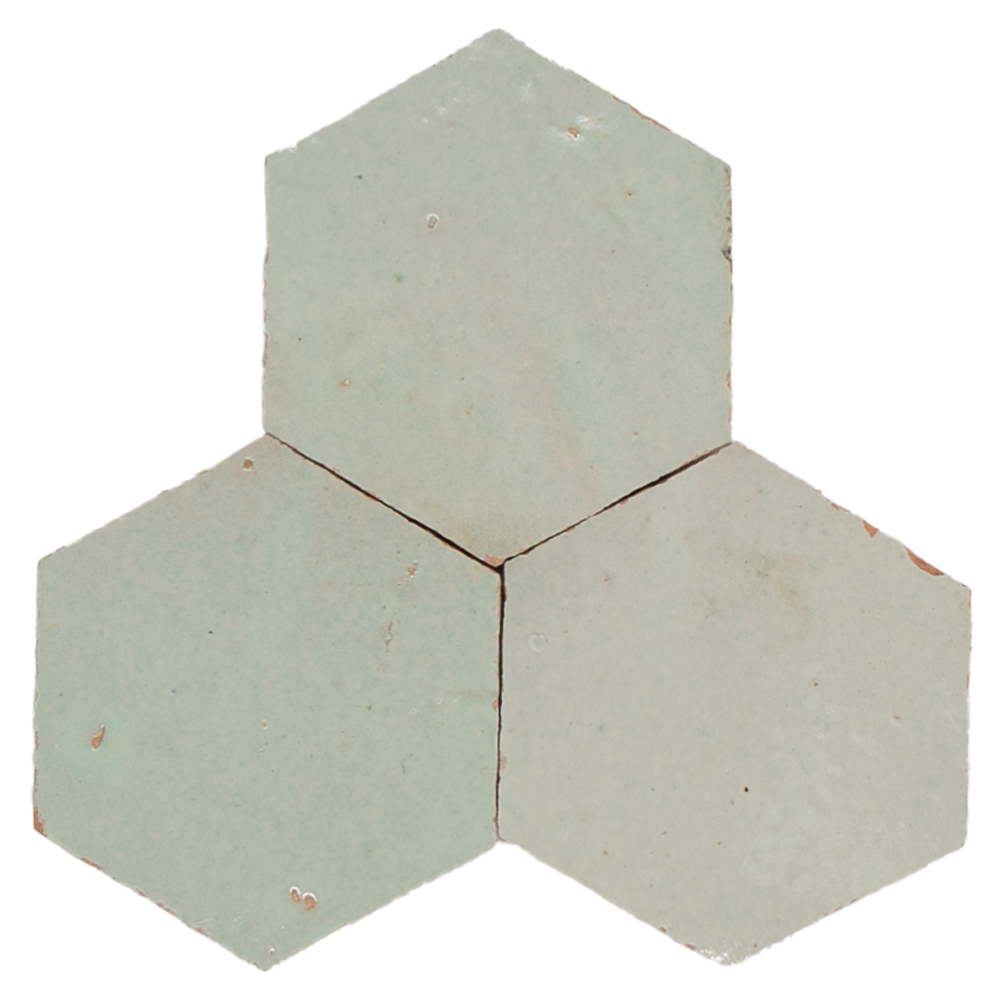 SAM Zellige Vert Clair Hexagone