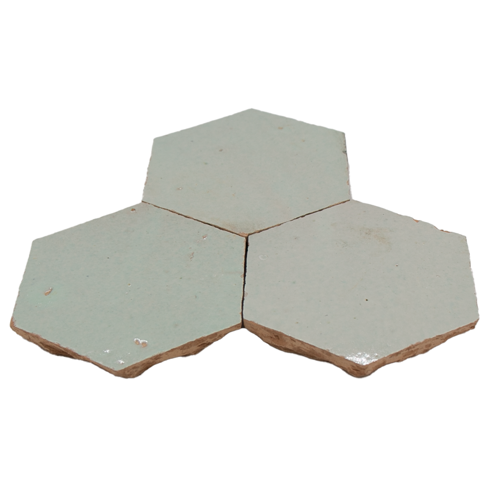 SAM Zellige Vert Clair Hexagone