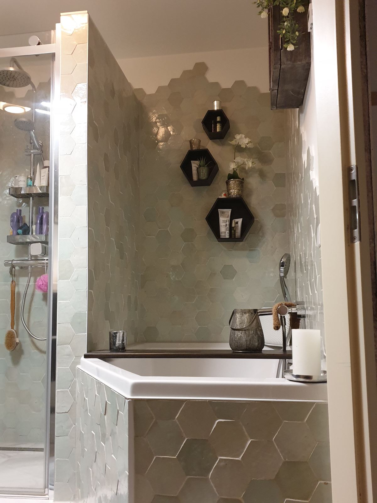 Zellige Vert Clair Hexagone