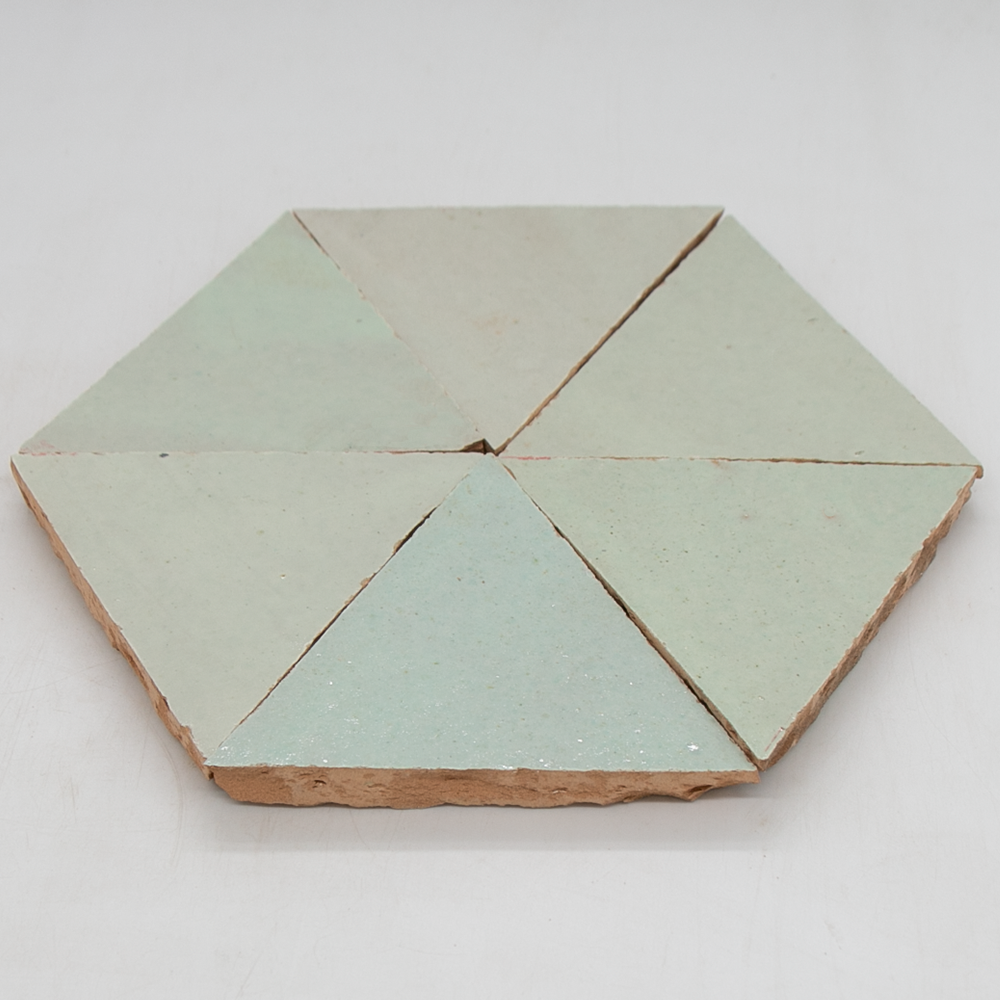 Zellige Vert Clair Triangle