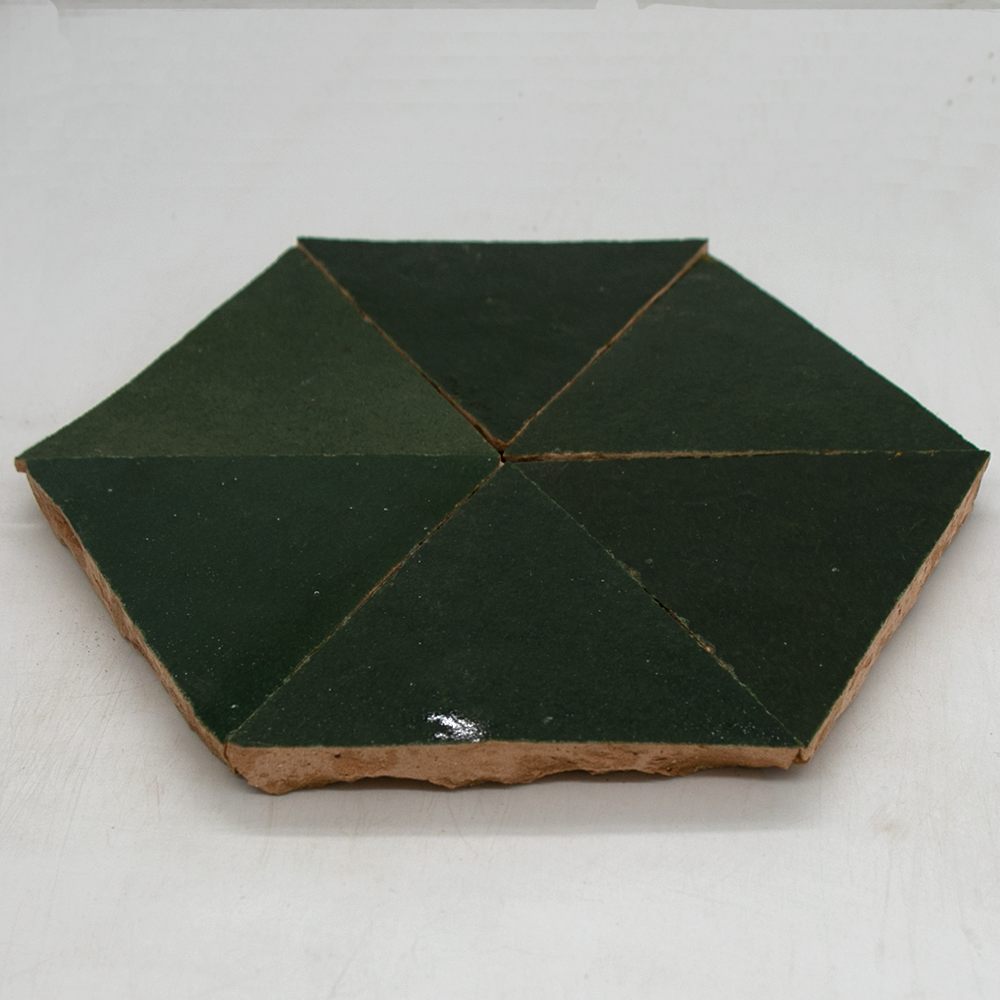 Zellige Vert Mousse Triangle
