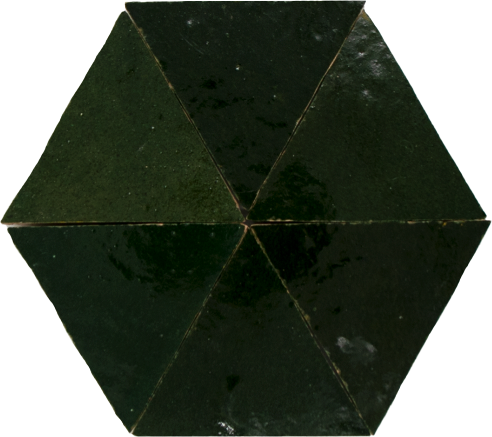 Zellige Vert Mousse Triangle