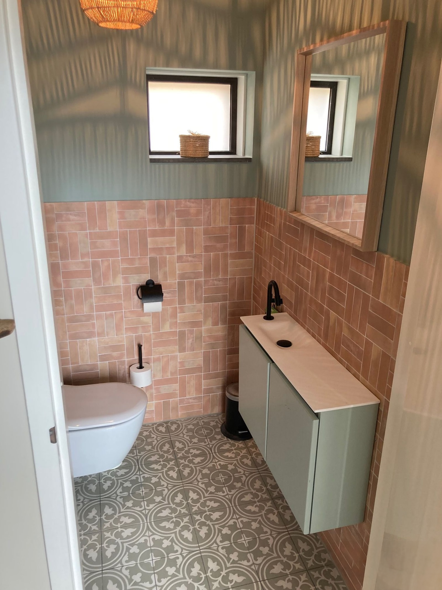 Cementtegels toilet