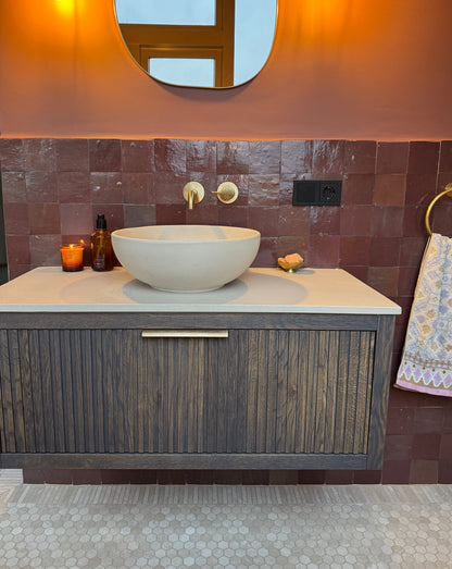 Zellige Aubergine Clair