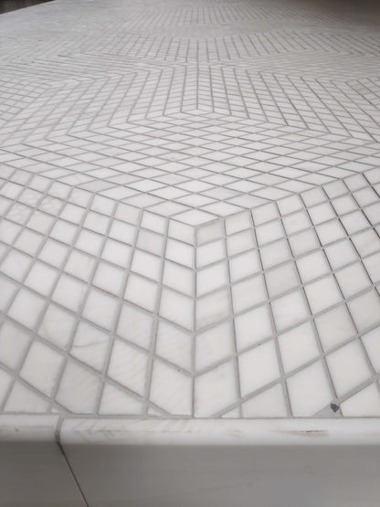 Mosaic Diamond Dolomit White