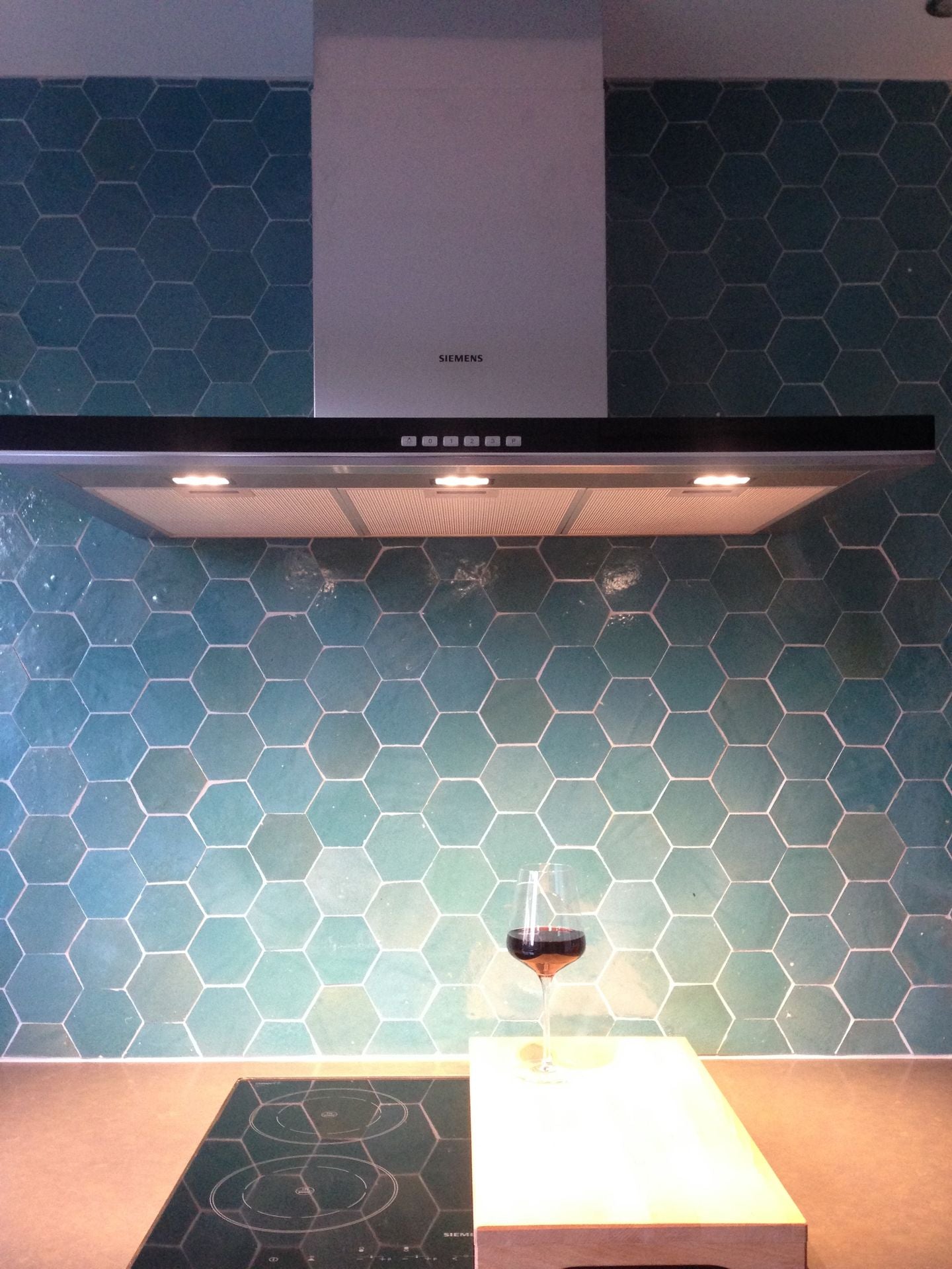 Zellige Atlas Petrol Hexagone