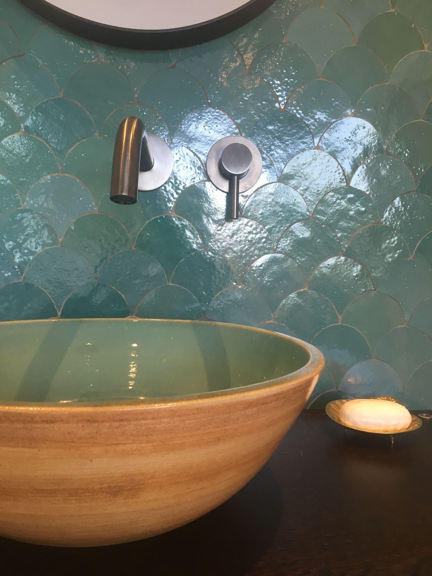 Zellige Atlas Petrol Poisson Echelles