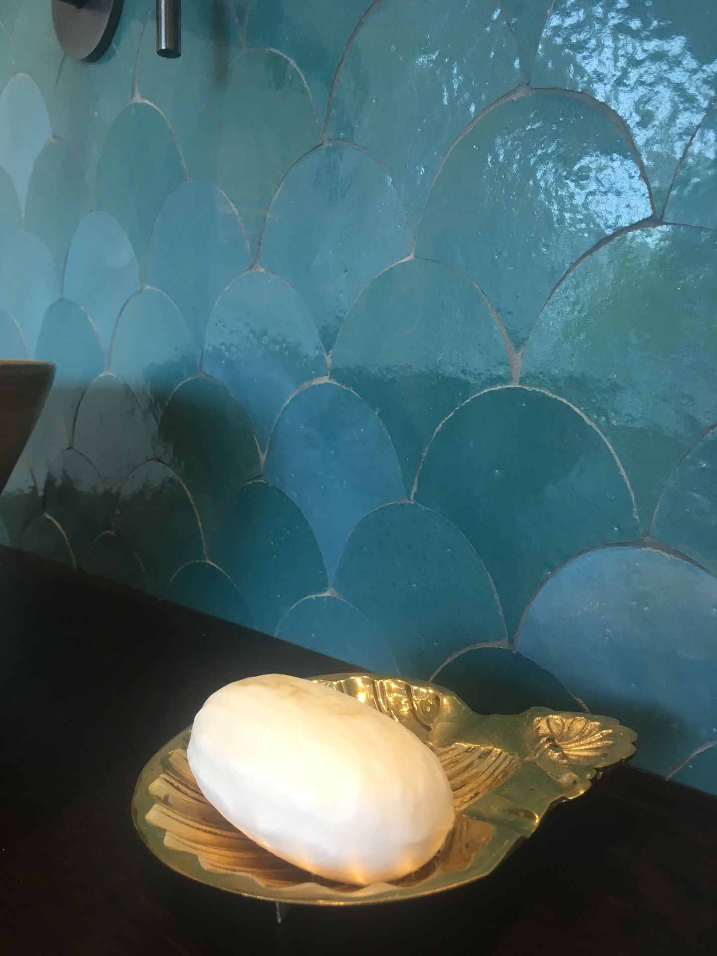 Zellige Atlas Petrol Poisson Echelles