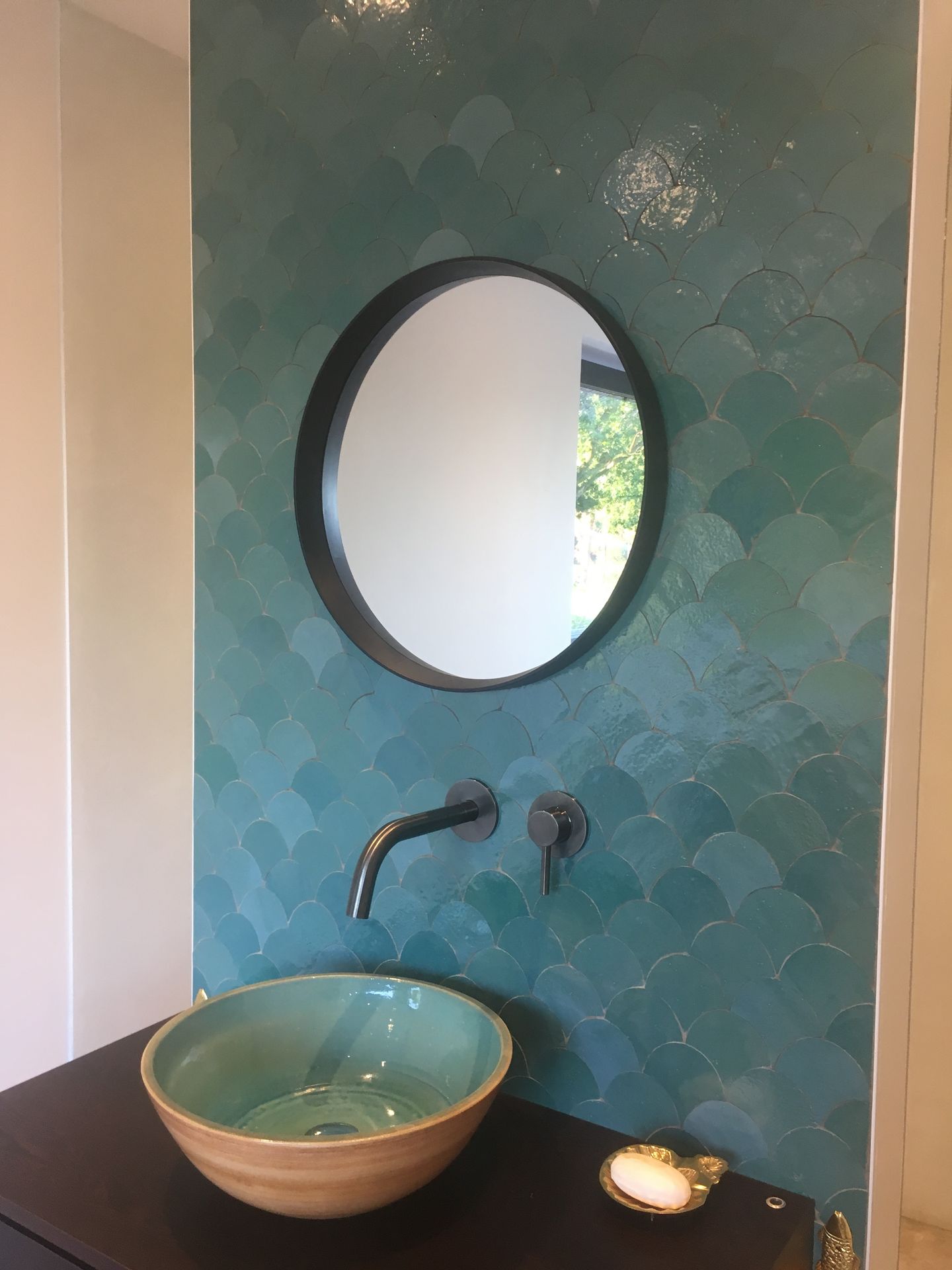 Zellige Atlas Petrol Poisson Echelles