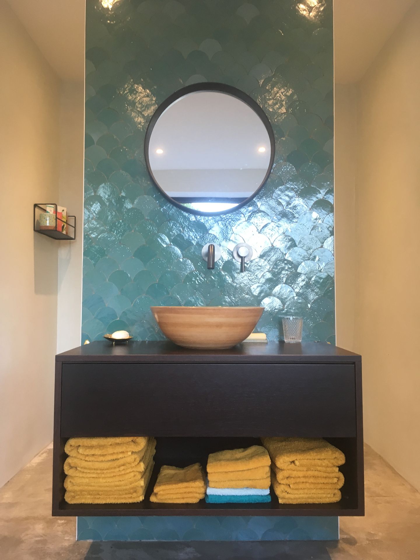 Zellige Atlas Petrol Poisson Echelles