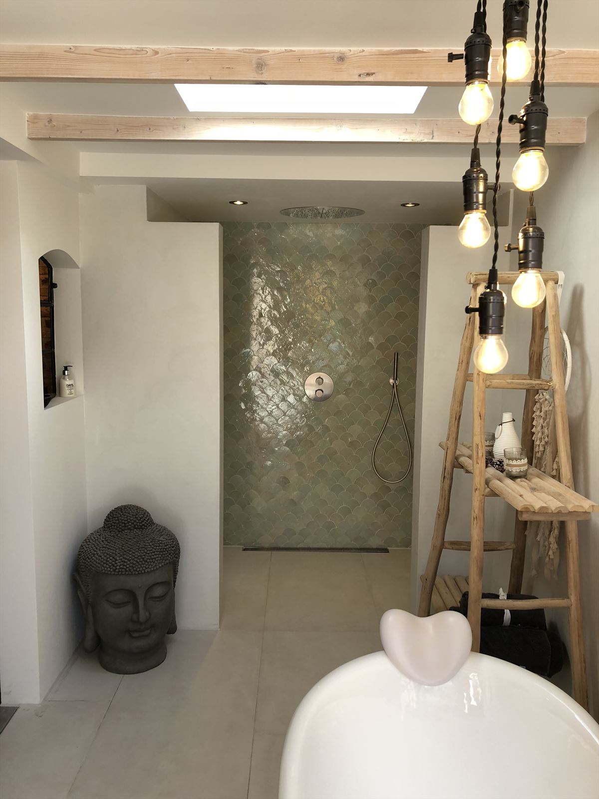 Zellige Vert Clair Poisson Echelles